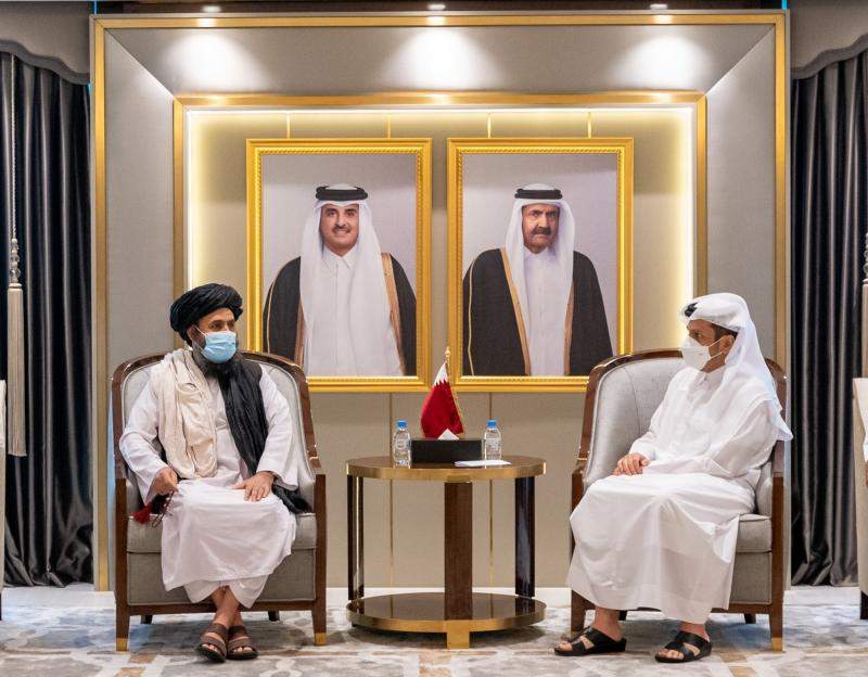 صورة تعبيرية | لقاء وزير الخارجية الخارجية القطري مع طالبان