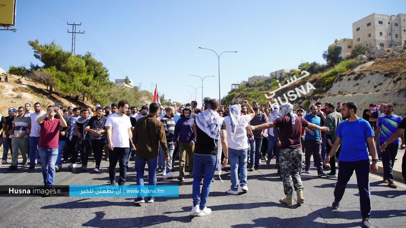 تظاهرات على بعد نحو 20 كيلومترا من الحدود مع فلسطين