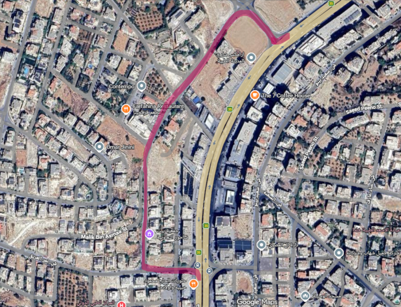 التحويلة من صويلح باتجاه دوار خلدا