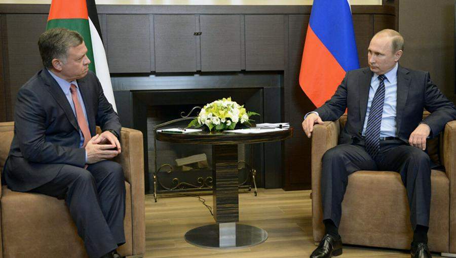 صورة أرشيفية | الملك عبد الله الثاني و الرئيس الروسي فلاديمير بوتين