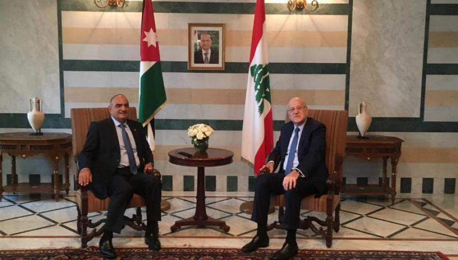 رئيس الوزراء اللبناني نجيب ميقاتي يلتقي بشر الخصاونة في السراي الحكومي- بيروت 30 أيلول 2021 رئيس الوزراء اللبناني نجيب ميقاتي يلتقي بشر الخصاونة في السراي الحكومي- بيروت 30 أيلول 2021