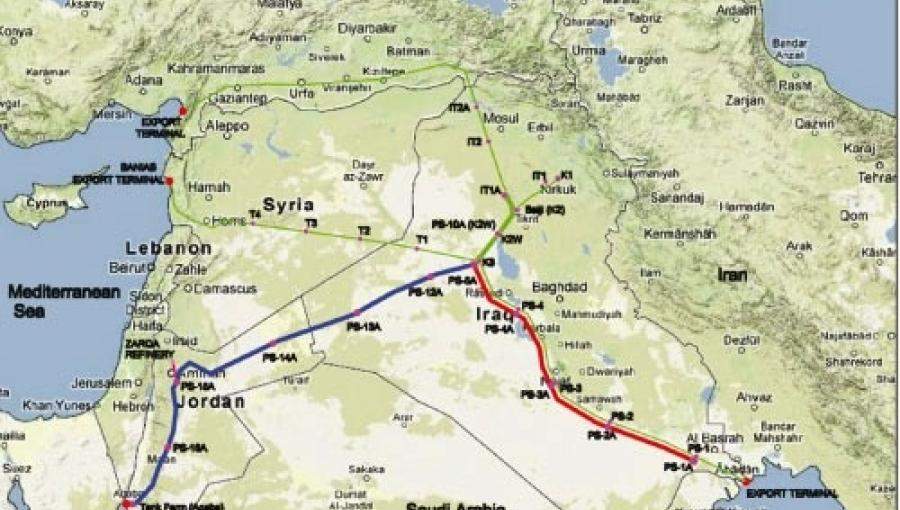 العراق يقرّ الاتفاقية الاطارية لخط أنبوب نفط البصرة - العقبة