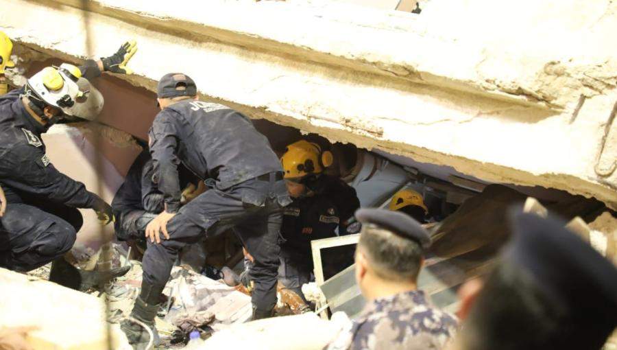 انهيار عمارة اللويبدة