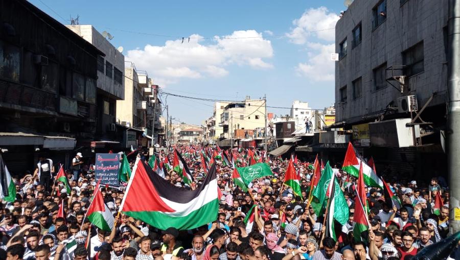 أين تقام المظاهرات الداعمة لغزة في الأردن | إذاعة حسنى
