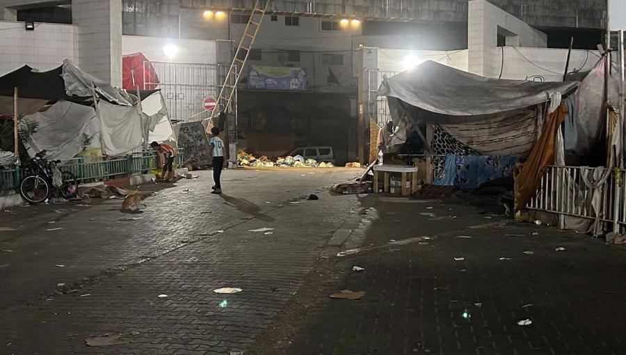 مستشفى الشفاء في مدينة غزة كما ظهرت يوم الجمعة 10 تشرين الثاني 2023-إسماعيل زنون/ فرانس برس مستشفى الشفاء في مدينة غزة كما ظهرت يوم الجمعة 10 تشرين الثاني 2023-إسماعيل زنون/فرانس برس