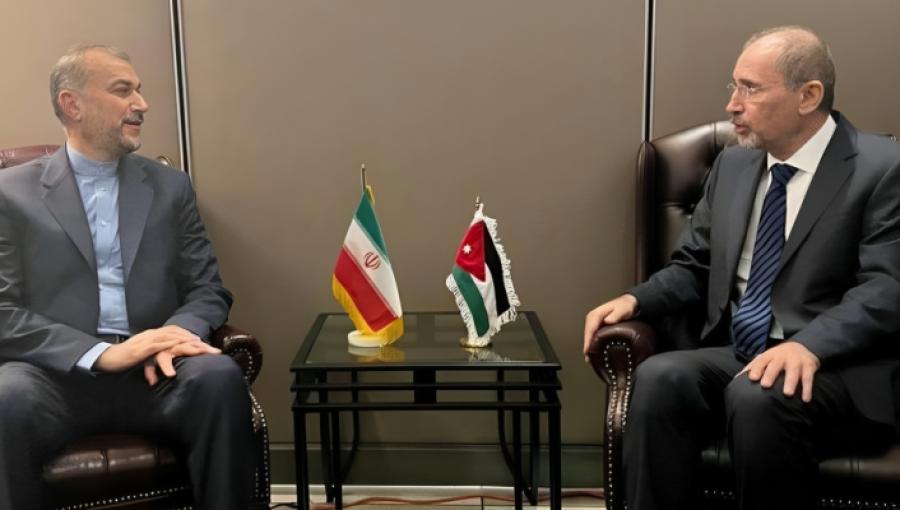 وزير الخارجية الأردني أيمن الصفدي ونظيره الإيراني | أرشيفية