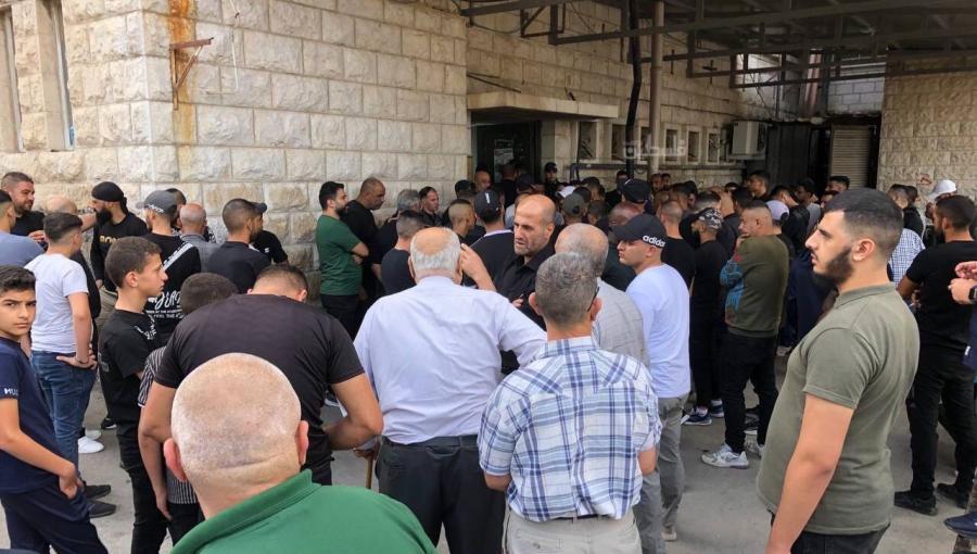 وداع الشهداء الأربعة أمام مستشفى رفيديا بنابلس 10/10/2024 | المصدر: فلسطين بوست