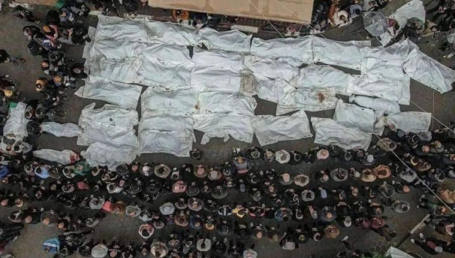 جثامين شهداء من مجزرة بيت لاهيا 20/10/2024 | المصدر: منصة إكس