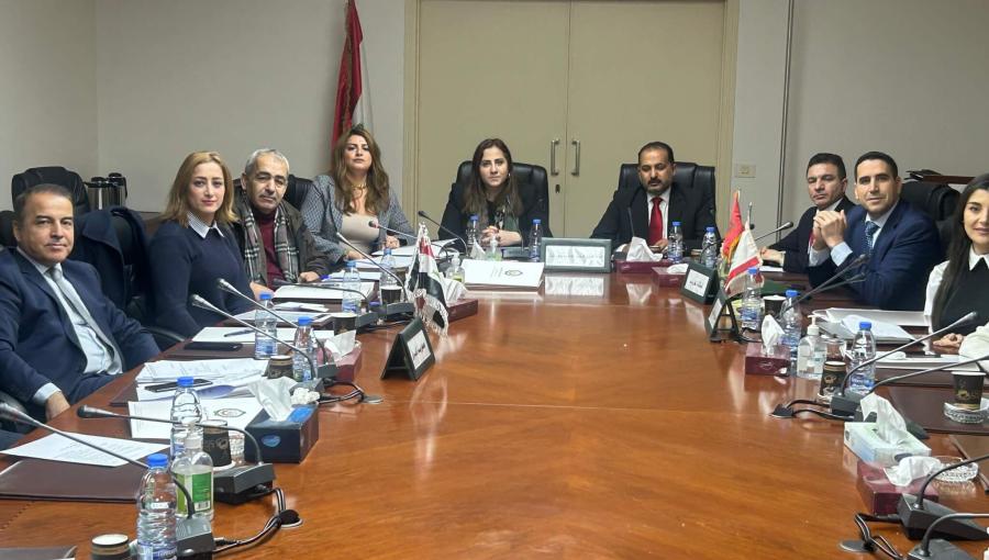 من اجتماعات لجنة إعداد رؤية واستراتيجية عربية موحدة للتصدي للتدخلات الإقليمية في قطاع المياه والتي عقدت في بيروت يومي 27 و28 كانون الثاني 2025 | المصدر: وزارة المياه والري