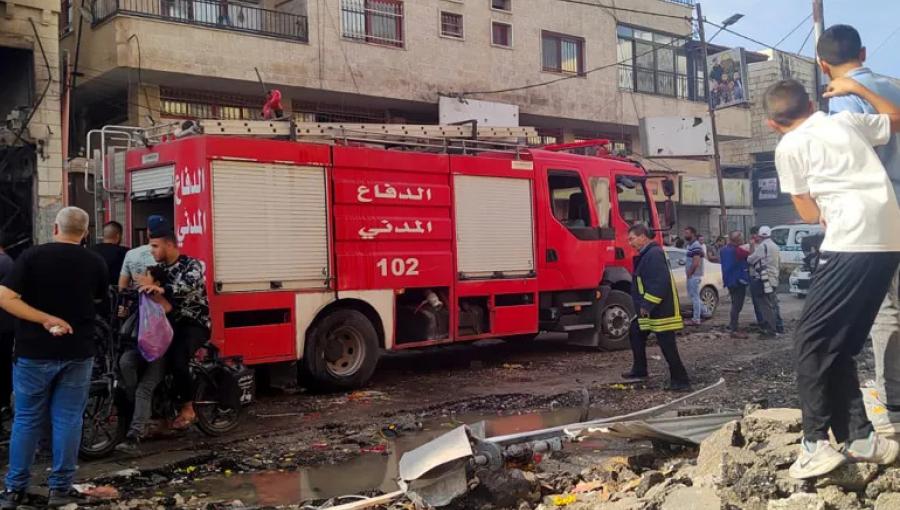 مركبة دفاع مدني في غزة