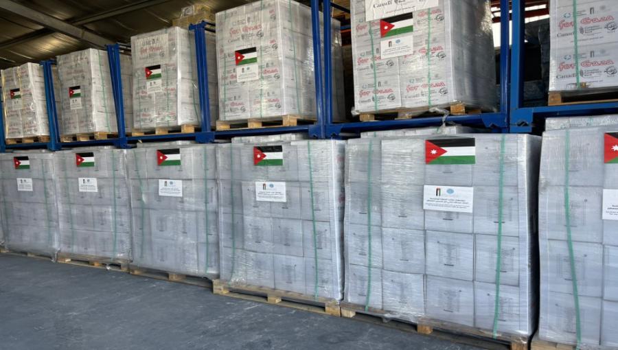 مساعدات أردنية في مستودعات الهيئة الخيرية الأردنية الهاشمية مساعدات أردنية في مستودعات الهيئة الخيرية الأردنية الهاشمية