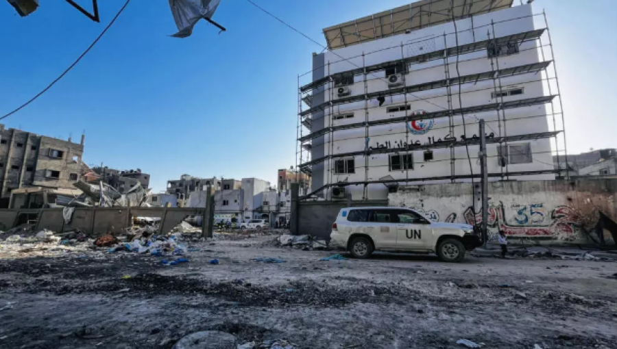 مستشفى كمال عدوان في بيت لاهيا في شمال قطاع غزة مستشفى كمال عدوان في بيت لاهيا في شمال قطاع غزة 28/10/2024 | المصدر: وكالة الأنباء الفرنسية
