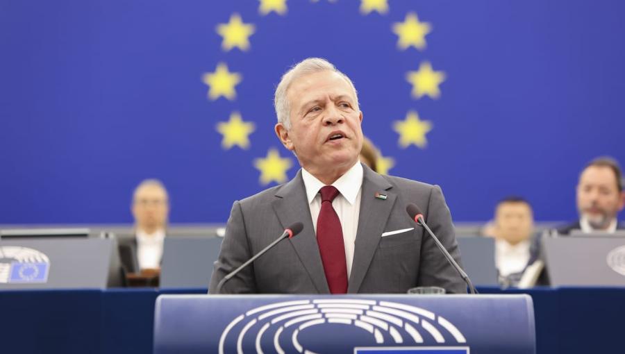 الملك عبد الله الثاني في خطابه أمام البرلمان الأوروبي 17/6/2025