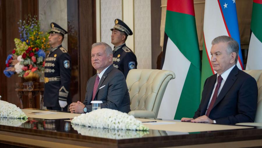 الملك عبدالله الثاني ورئيس جمهورية أوزبكستان شوكت ميرضيائيف الملك عبدالله الثاني ورئيس جمهورية أوزبكستان شوكت ميرضيائيف 26/8/2025 | المصدر: الديوان الملكي الهاشمي
