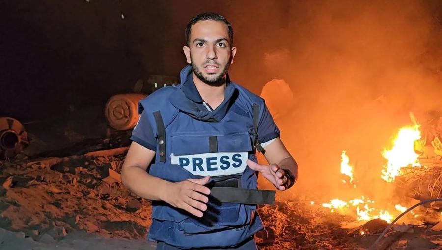 أنس الشريف الصحفي أنس الشريف الذي اغتاله الاحتلال ضمن 5 صحفيين باستهداف خيمتهم يوم 10/8/2025 | المصدر: الجزيرة