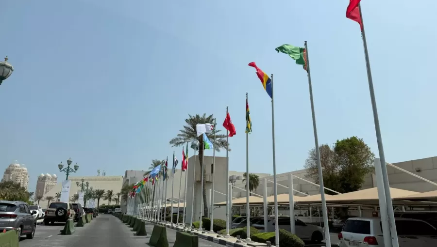 أعلام الدول العربية والإسلامية المشاركة في القمة الطارئة في فندق شيراتون بالدوحة أعلام الدول العربية والإسلامية المشاركة في القمة الطارئة في فندق شيراتون بالدوحة 14/9/2025 | المصدر: رويترز