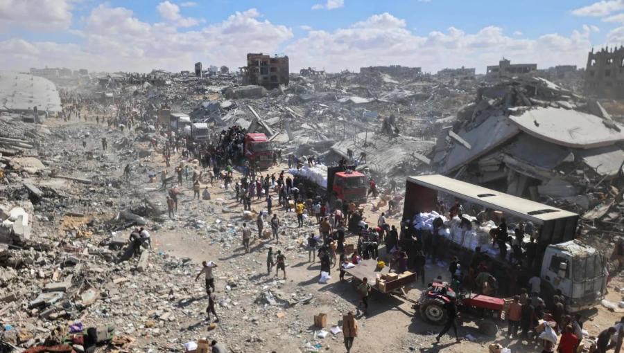 فلسطينيون في خانيونس فلسطينيون في خانيونس | وكالة الأنباء الفرنسية