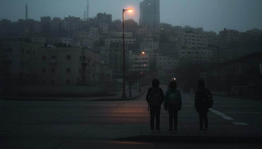 أطفال في الشارع | تصميم توفيق الضاوي