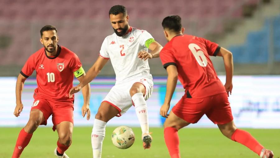 من مباراة الأردن وتونس