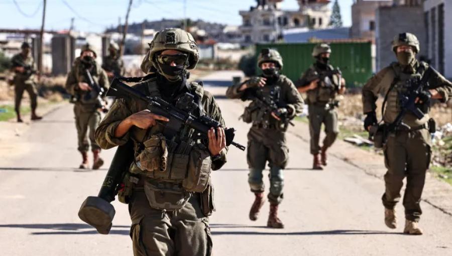 جنود الاحتلال خلال انتشار بشوارع طوباس قبل أيام | وكالة الأنباء الفرنسية