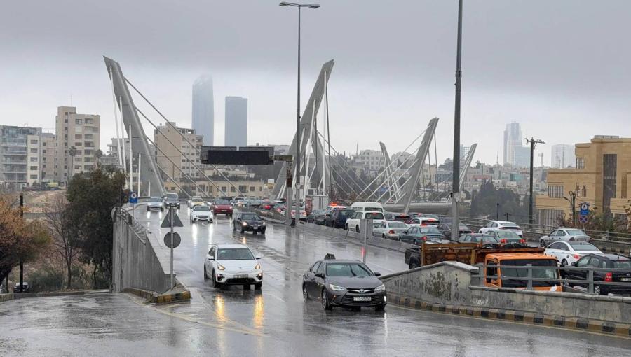 أجواء ماطرة في العاصمة عمان | أرشيفية