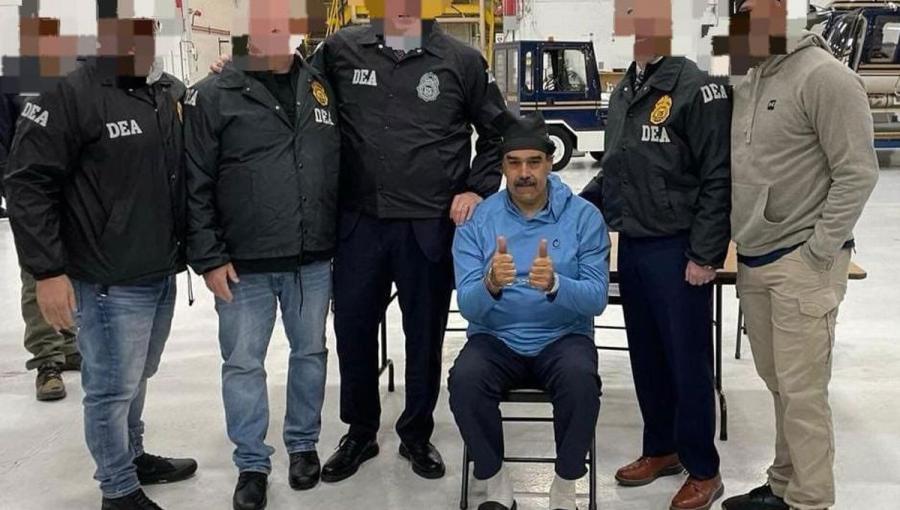 الرئيس الفنزويلي نيكولاس مادورو في مقر إدارة مكافحة المخدرات الأمريكية في نيويورك 4/1/2026 | المصدر: منصة إكس