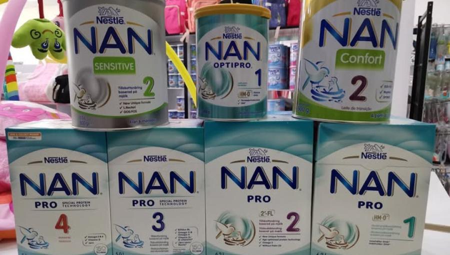 بعض منتجات حليب NAN من شركه نستله | مواقع التواصل