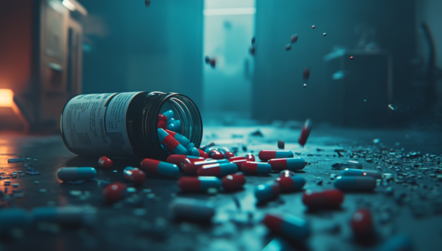 صورة مولدة بالذكاء الاصطناعي لعقاقير على الأرض | freepik