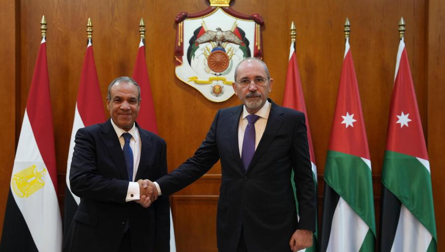 وزير الخارجية أيمن الصفدي ونظيره المصري بدر عبد العاطي، عمان 27/1/2026 | وزارة الخارجية الأردنية