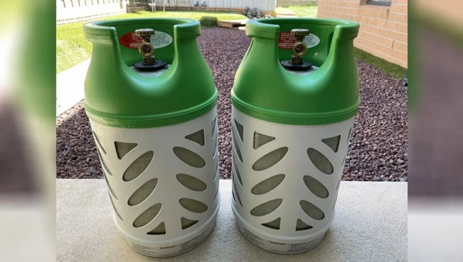 أسطوانات غاز بلاستيكية