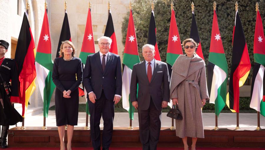 الملك عبدالله الثاني والرئيس الألماني فرانك فالتر شتاينماير، عمان 18/2/2026 | الديوان الملكي الهاشمي