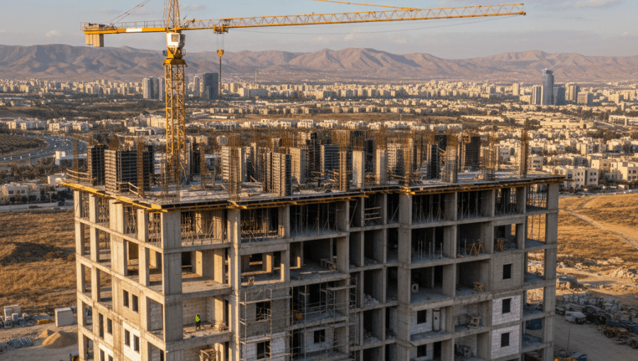 صورة تعبيرية لبناء قيد الإنشاء مولدة بالذكاء الاصطناعي | Gemini