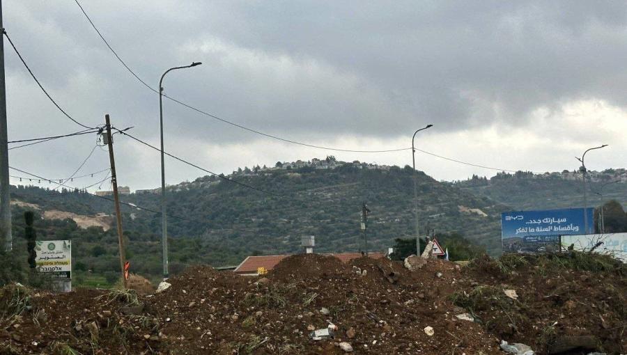 إغلاق مدخل بلدة الساوية قضاء نابلس بالسواتر الترابية 16/3/2026 | فلسطين بوست