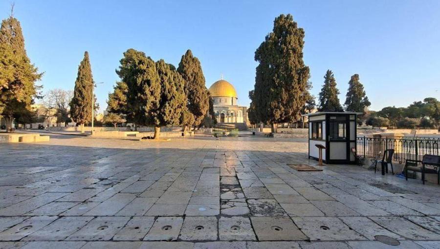 ساحات المسجد الأقصى وهي فارغة لليوم الرابع 3/3/2026 | فلسطين بوست