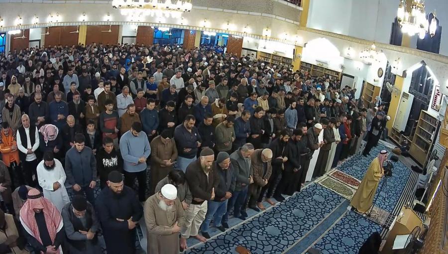 صلاة القيام في مسجد سماحة الشيخ نوح القضاة- جامعة اليرموك في إربد، رمضان 2026 | حسنى