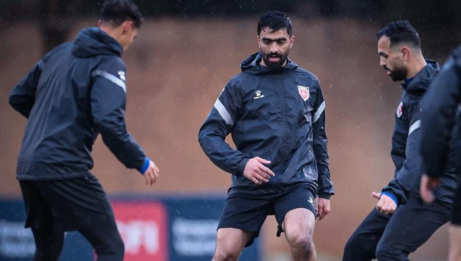 لاعبو المنتخب الأردني خلال تدريب لهم في عمان | المنتخب الأردني