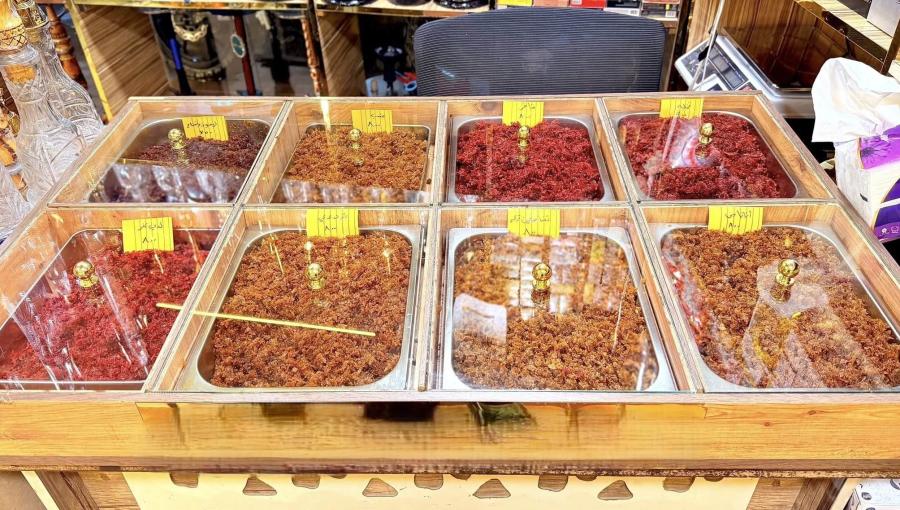 معسل فرط في أحد المتاجر