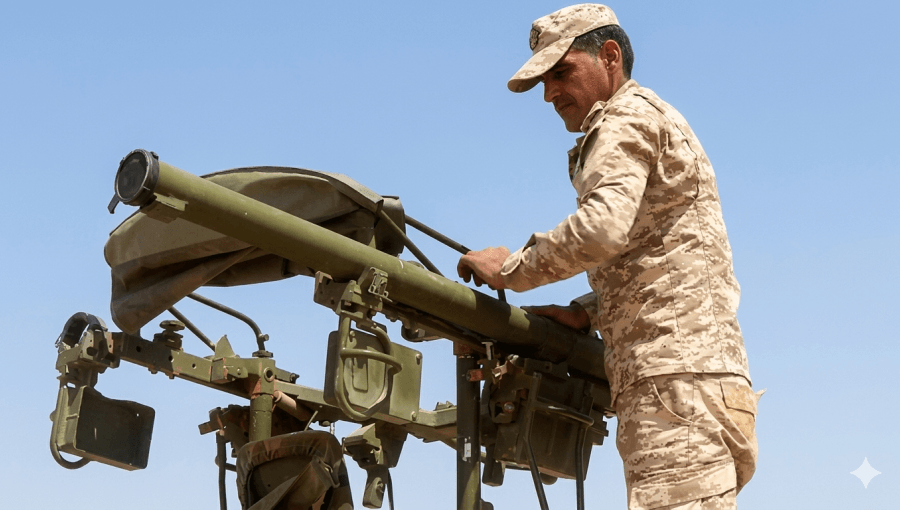 أحد أفراد القوات المسلحة الأردنية/ الجيش العربي