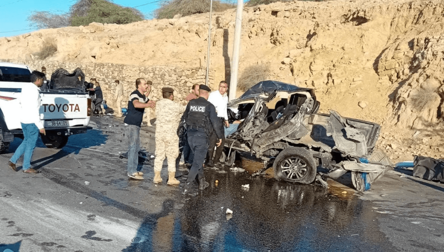 حادث سير في الأردن