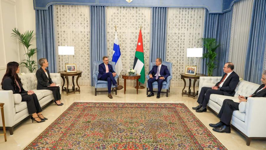 حسان خلال مباحثات مع الرئيس الفنلندي ألكسندر ستوب 20/4/2026 | رئاسة الوزراء