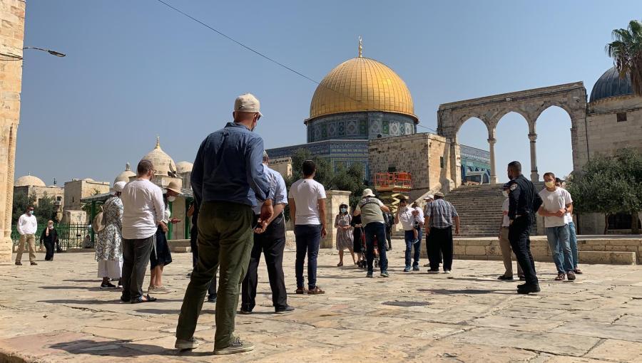 مستوطنون خلال اقتحام سابق للمسجد الأقصى | المركز الفلسطيني للإعلام