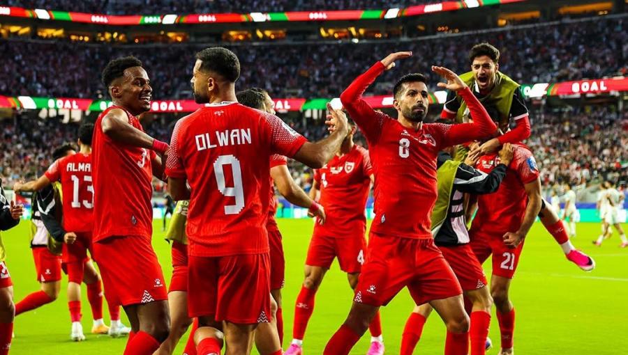 لاعبو المنتخب الأردني خلال مواجهة الجزائر 23/6/2026
