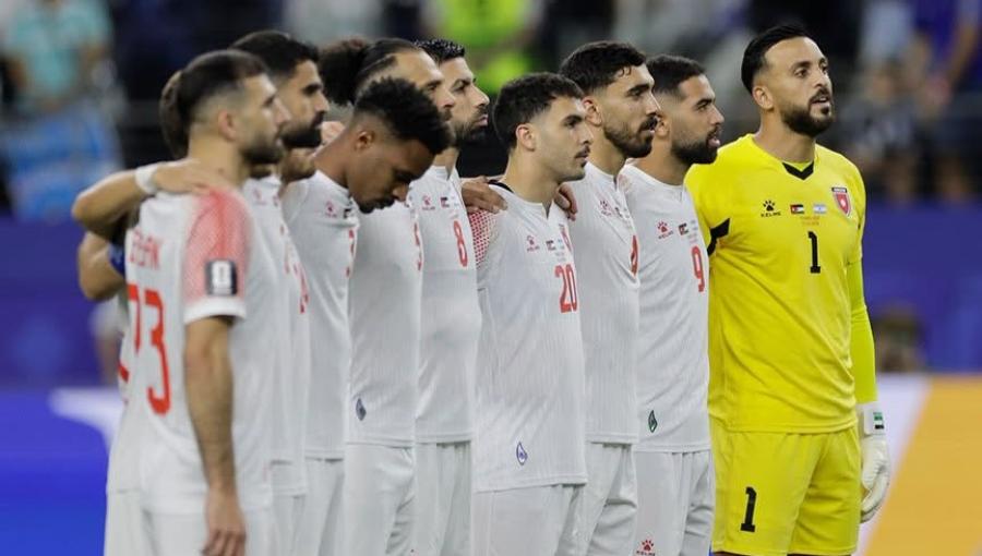 لاعبو المنتخب الأردني قبل مباراتهم مع الأرجنتين في بطولة كأس العالم 2026