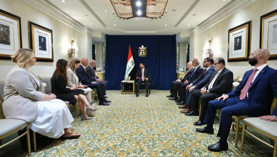 جانب من اللقاء الذي جمع وزير الخارجية أيمن الصفدي مع رئيس الوزراء العراقي في واشنطن 15/7/2026