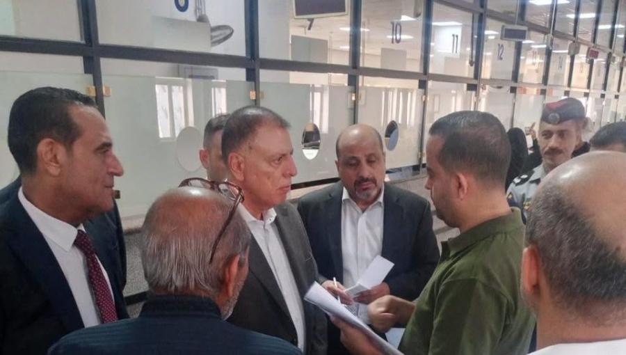 وزير الداخلية مازن الفراية خلال زيارته لمديرية الجنسية وشؤون الأجانب والاستثمار 29/7/2026 | وزارة الداخلية