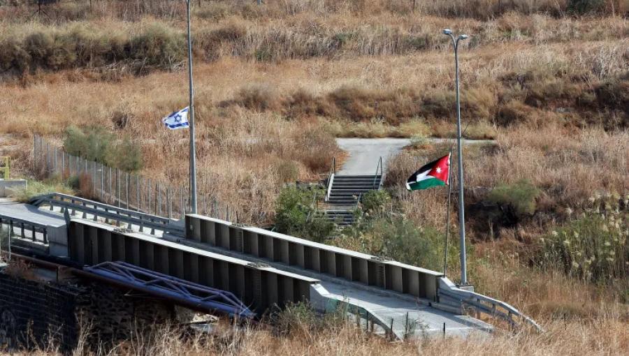 من المنطقة الحدودية بين الأردن والأراضي الفلسطينية المحتلة