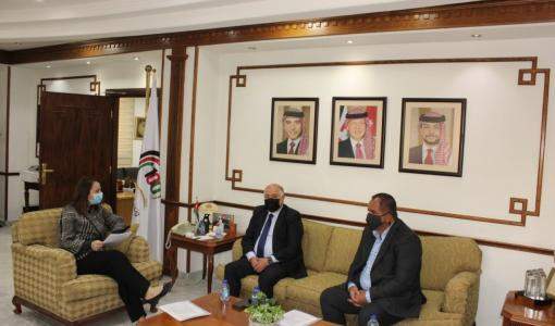 وزيرة الصناعة والتجارة تلتقي ممثلي الاتحاد الأردني لشركات التأمين