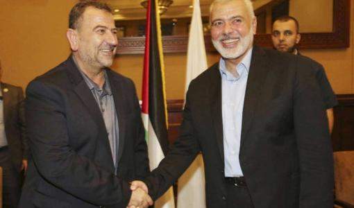 إسماعيل هنية و صالح العاروري إسماعيل هنية و صالح العاروري