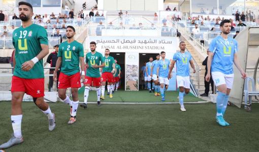 لاعبو الوحدات ولاعبو الفيصلي