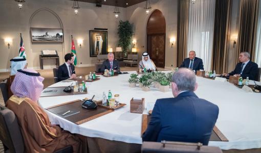 لقاء الملك عبدالله الثاني مع وزراء خارجية عرب -قصر الحسينية عمان تشرين الثاني